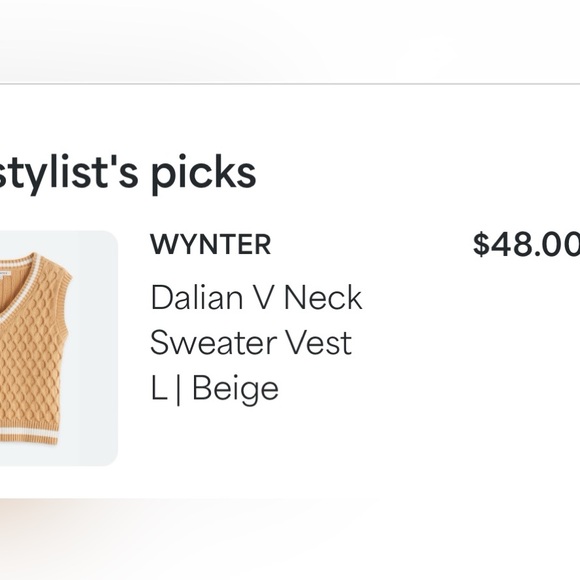 Knitted vest mustard color - Picture 4 of 4